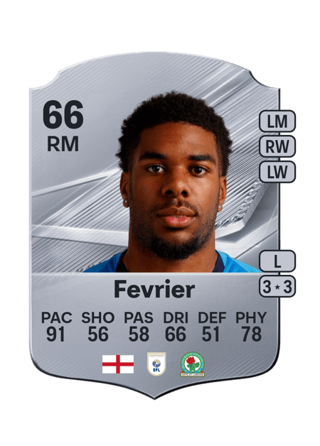 Carte de Jayden Fevrier