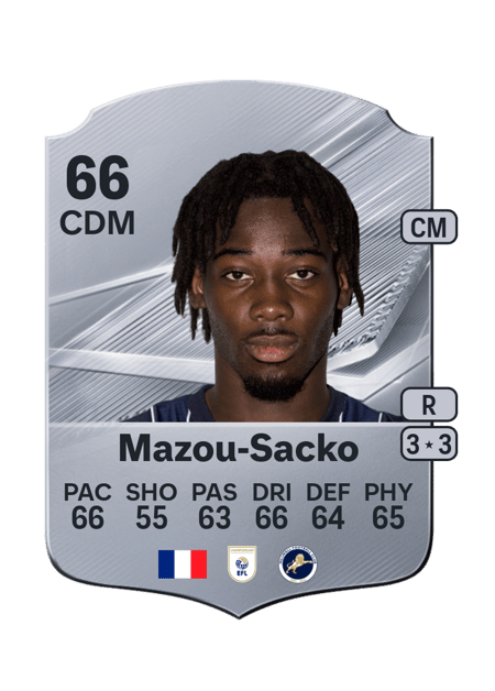 Carte de Derek Mazou-Sacko