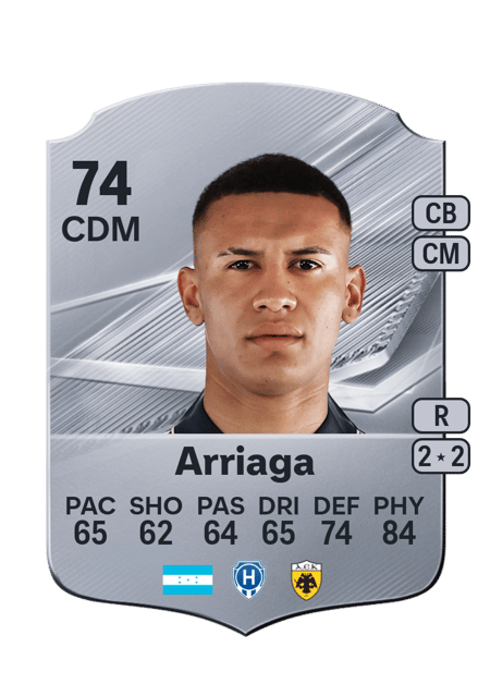 Carte de Kervin Arriaga