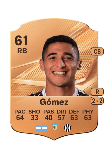 Carte de José Gómez