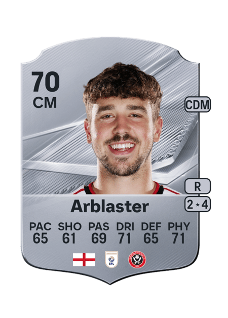 Carte de Oliver Arblaster