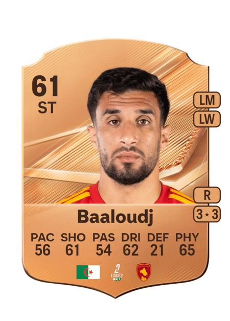 Carte de Mehdi Baaloudj