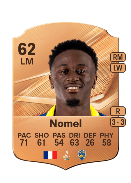 Carte de Landry Nomel