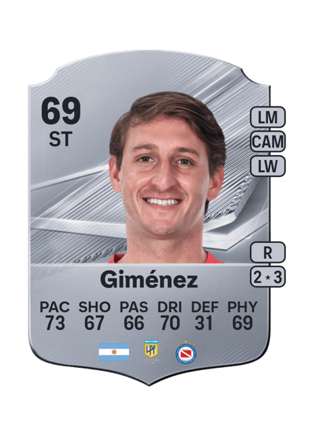 Carte de Matías Giménez