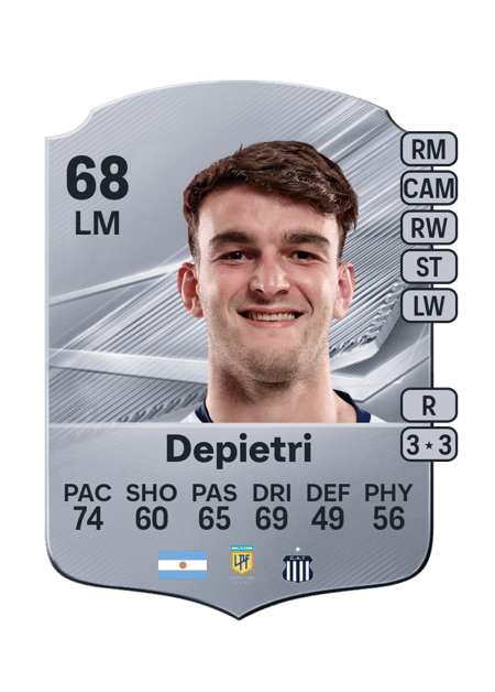 Carte de Valentín Depietri