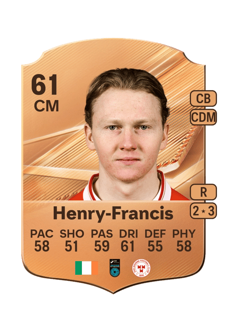 Carte de Jack Henry-Francis