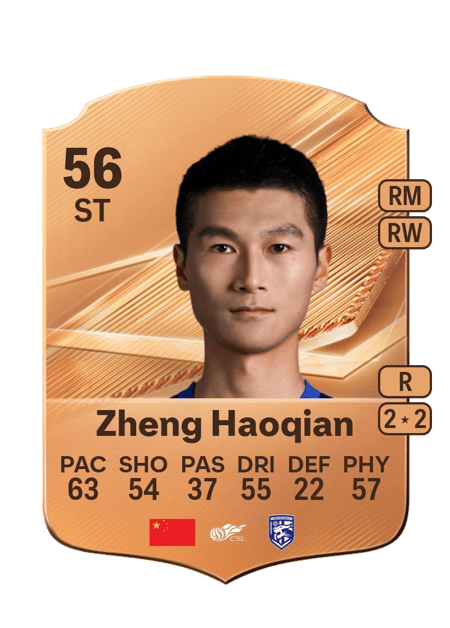 Carte de Zheng Haoqian