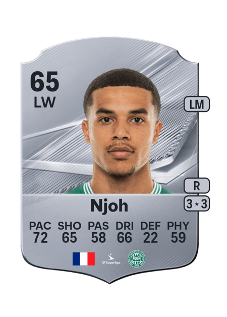 Carte de Yonis Njoh