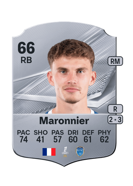 Carte de Lucas Maronnier