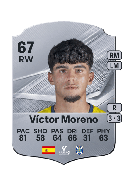 Carte de Víctor Moreno