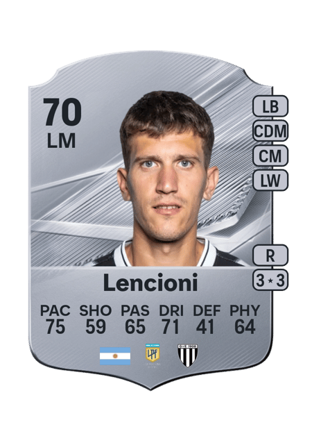 Carte de Facundo Lencioni