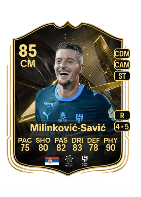 Carte de Sergej Milinković-Savić