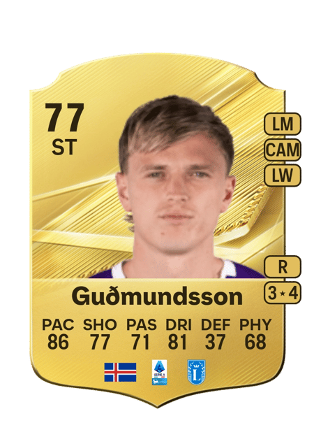 Carte de Albert Guðmundsson