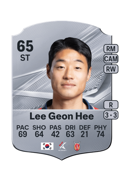 Carte de Lee Geon Hee