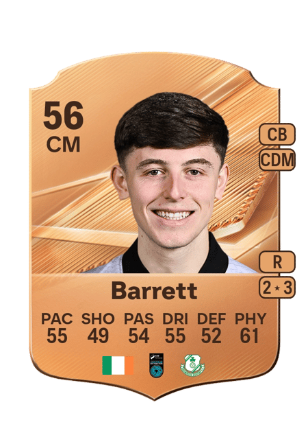 Carte de Cian Barrett