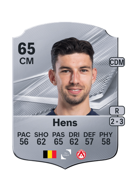 Carte de Lennard Hens