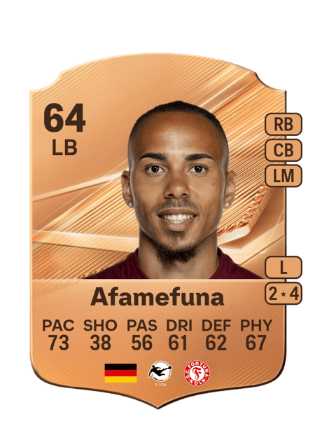 Carte de Robin Afamefuna