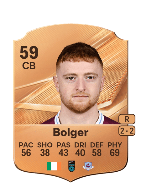 Carte de James Bolger