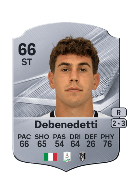 Carte de Alessandro Debenedetti