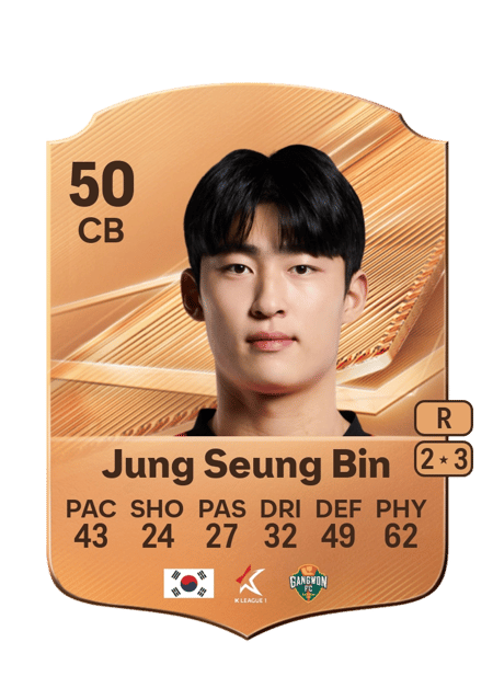 Carte de Jung Seung Bin