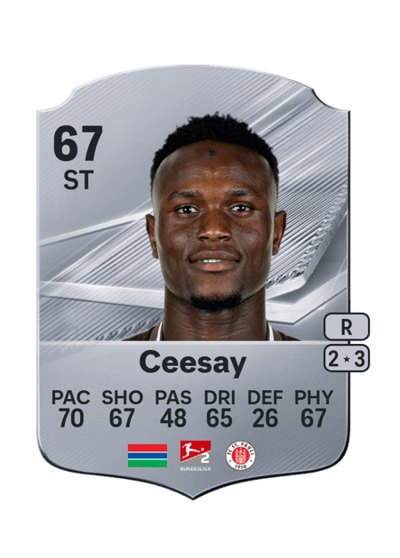 Carte de Abdoulie Ceesay