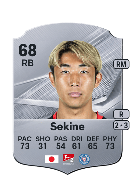 Carte de Hiroki Sekine