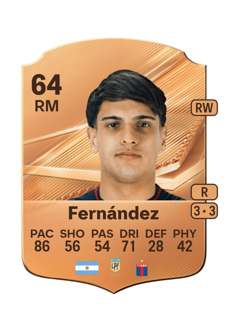 Carte de Manuel Fernández