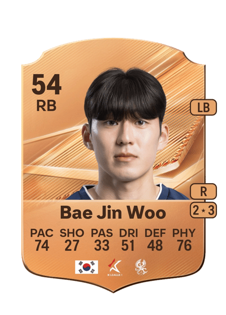 Carte de Bae Jin Woo