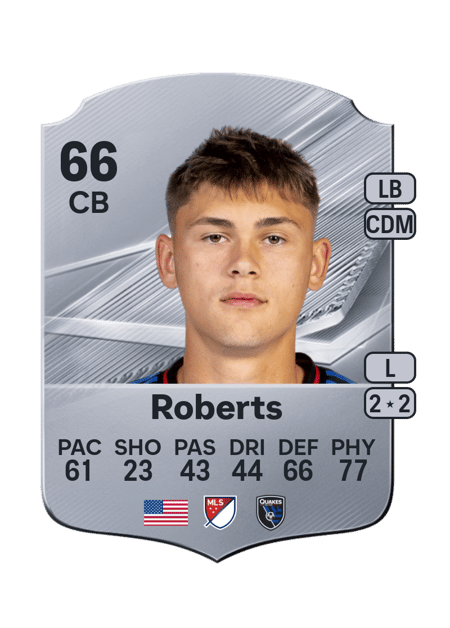 Carte de Reid Roberts