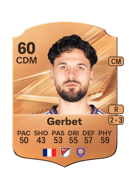 Carte de Joran Gerbet