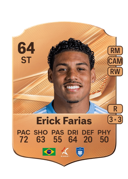 Carte de Erick Farias