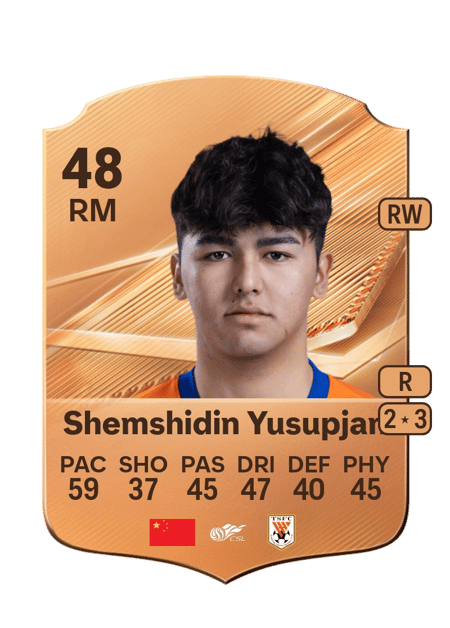 Carte de Shemshidin Yusupjan
