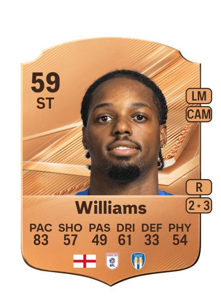 Carte de Jaden Williams