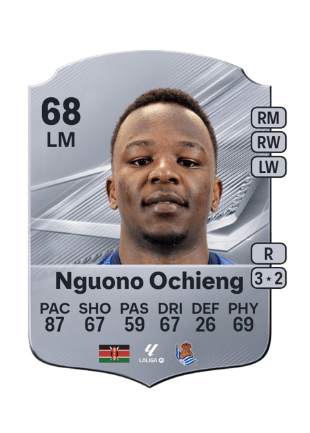 Carte de Job Nguono Ochieng