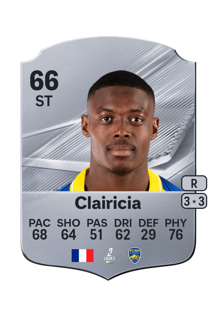 Carte de Mathis Clairicia