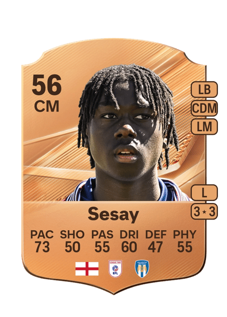 Carte de Moses Sesay