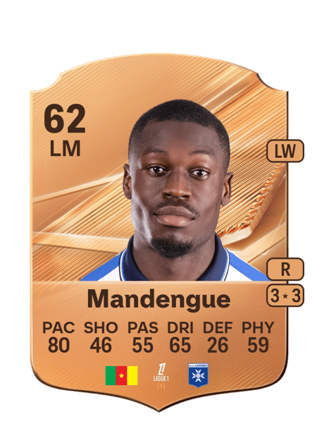 Carte de Rayan Mandengue