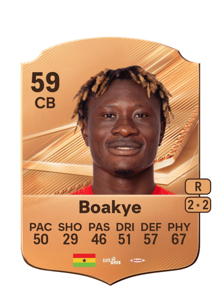 Carte de Nana Kwame Boakye
