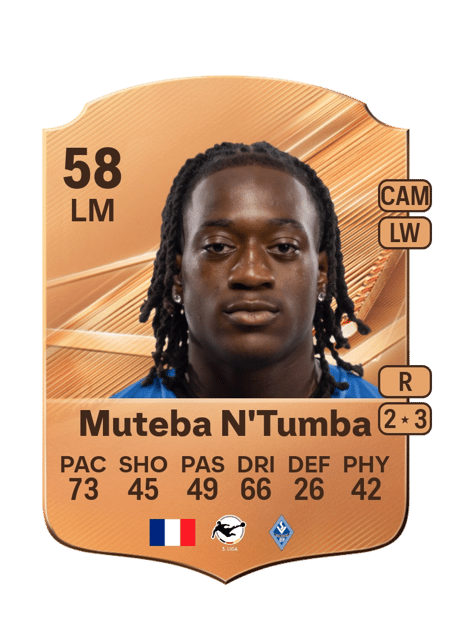 Carte de Nolan Muteba N'Tumba