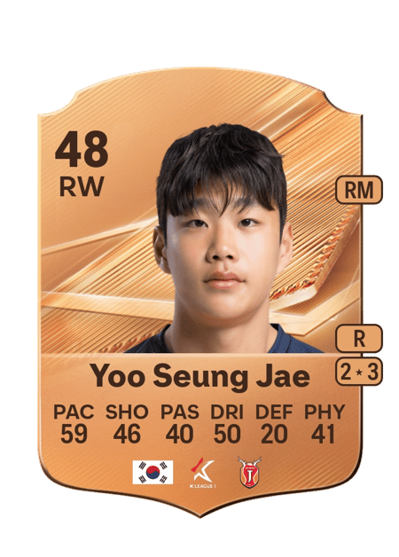 Carte de Yoo Seung Jae