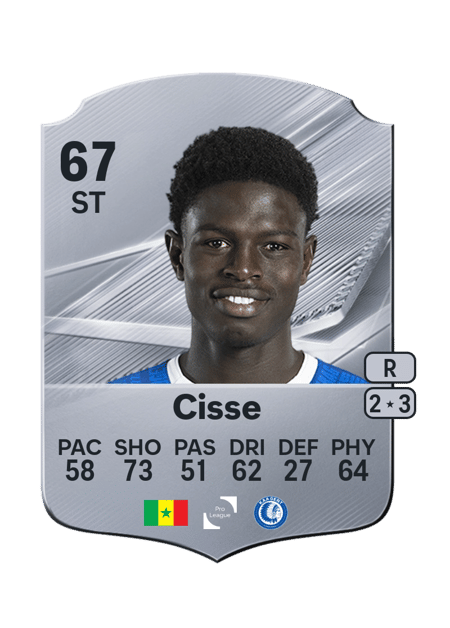 Carte de Ibrahima Cisse
