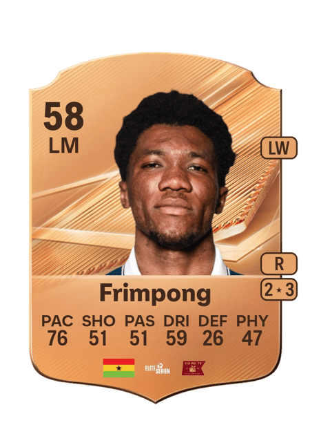 Carte de Kelvin Frimpong