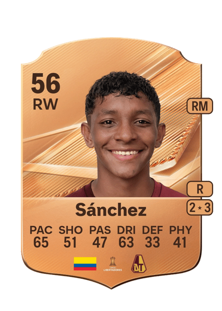 Carte de Neifer Sánchez