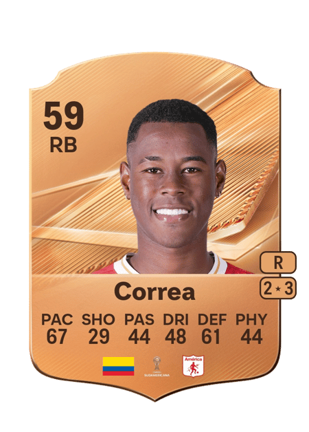 Carte de Bryan Correa