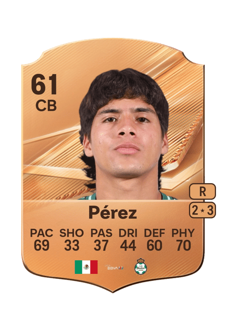 Carte de Geovanni Pérez