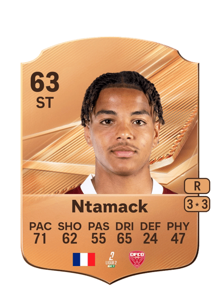 Carte de Alexis Ntamack