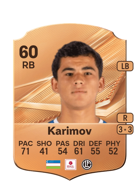 Carte de Bekhruz Karimov