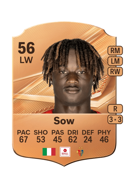Carte de Asane Sow