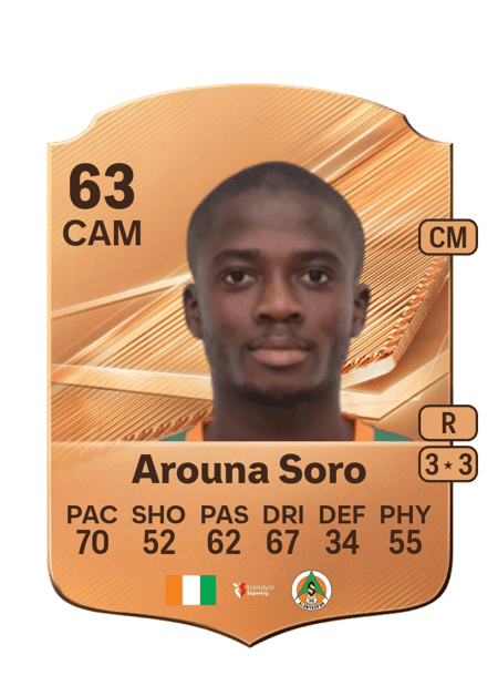 Carte de Arouna Soro